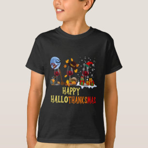 Happy Hallothanksmas Cute Beer Fall Halloween Wome T-Shirt