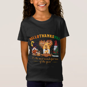 Happy Hallothanksmas Cute Gnomes Fall Halloween T-Shirt