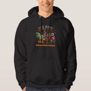 Happy Hallothanksmas Dinosaur T Rex Halloween Than Hoodie