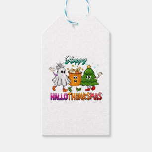 Happy Hallothanksmas Gift Tags