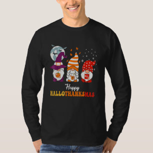 Happy Hallothanksmas Gnomes 3 T-Shirt
