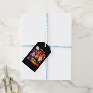 Happy HalloThanksMas Gnomes Gift Tags