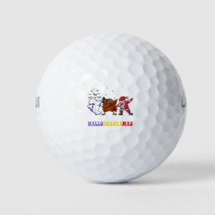 Happy Hallothanksmas Gnomes Halloween Christmas Th Golf Balls