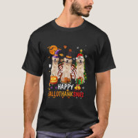 Happy Hallothanksmas Golden Retriever Halloween Th