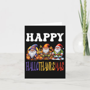 Happy Hallothanksmas Halloween Thanksgiving Christ Card