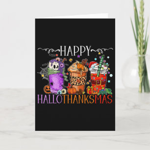 Happy Hallothanksmas Halloween Thanksgiving Christ Card