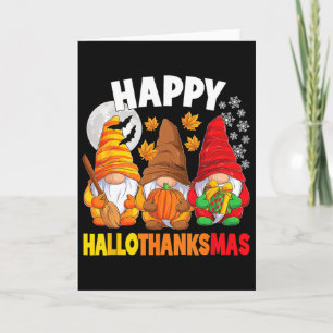 Happy Hallothanksmas Halloween Thanksgiving Christ Card