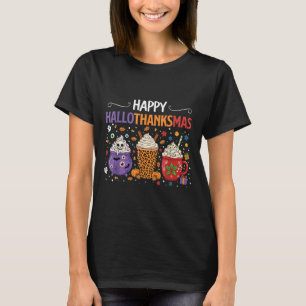 Happy Hallothanksmas Halloween Thanksgiving Christ T-Shirt