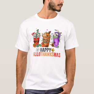 Happy Hallothanksmas Halloween Thanksgiving Christ T-Shirt