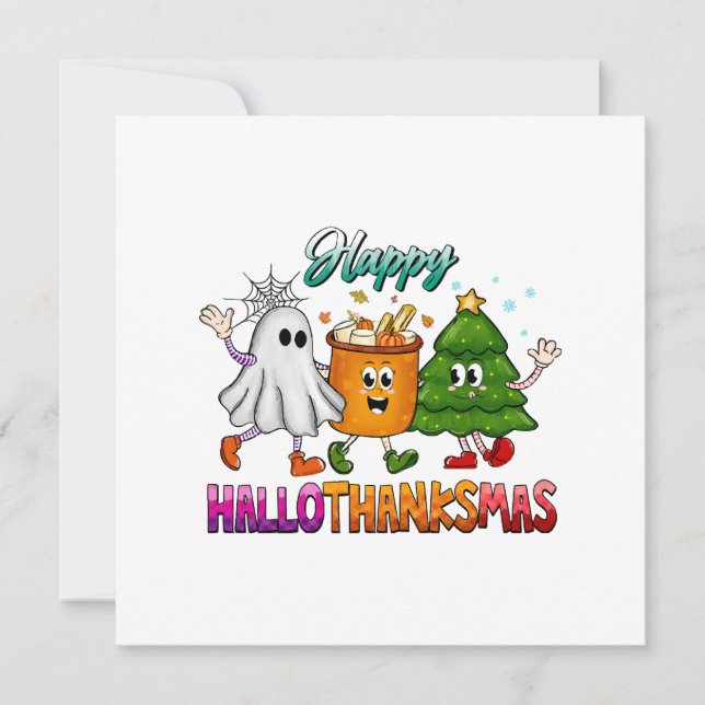 Happy Hallothanksmas Invitation (Front)