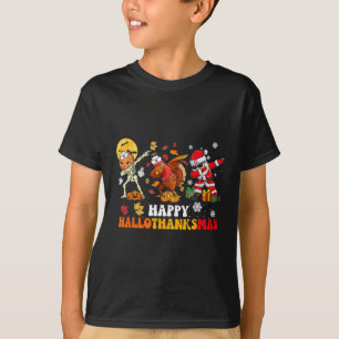 Happy Hallothanksmas Nurse Halloween Thanksgiving T-Shirt