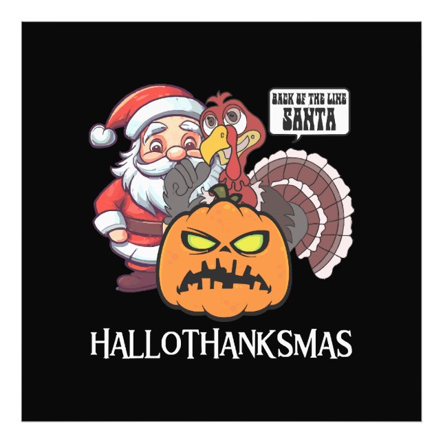 Happy Hallothanksmas Photo Print (Front)