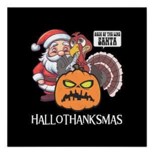 Happy Hallothanksmas Poster