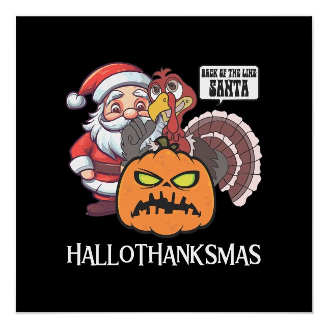 Happy Hallothanksmas Poster (Front)