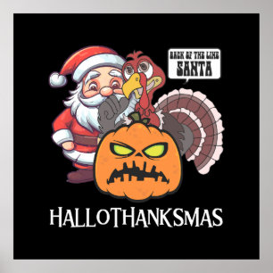 Happy Hallothanksmas Poster