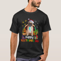 Happy Hallothanksmas Pug Dog Lover Halloween Merry