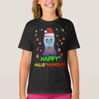 Happy Hallothanksmas Pumpkin Ghost Santa Hats