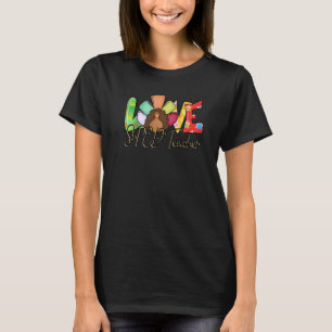 Happy Hallothanksmas SPED Teacher Love Thanksgivin T-Shirt
