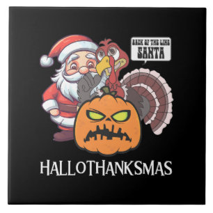 Happy Hallothanksmas Tile