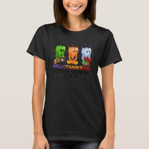 Happy Hallothanksmas Tooth Dentist Pumpkin Bat Sno T-Shirt