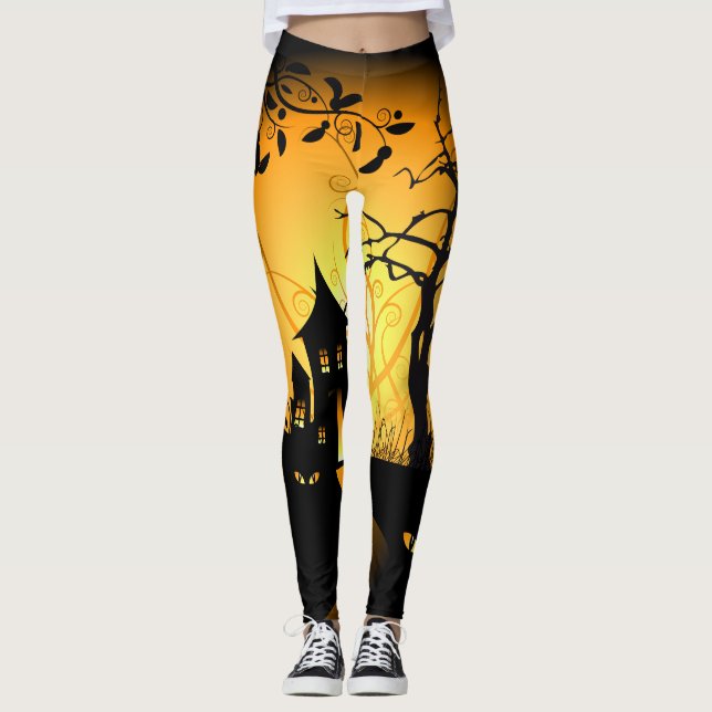 Happy Halloween 12 Leggings (Front)