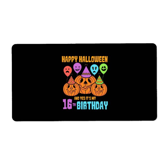 Happy Halloween 16th Birthday (Front)