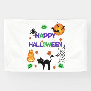 Happy Halloween 2.5x4 Vinyl Banner