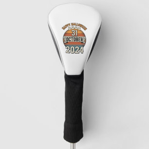 Happy Halloween 31 October Vintage Ghost Design_1 Golf Head Cover