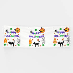 Happy Halloween 4x12 Vinyl Banner