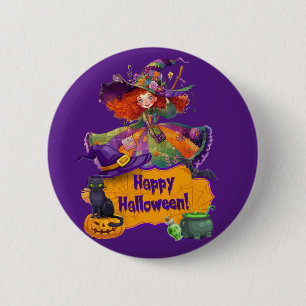 Happy Halloween 6 Cm Round Badge