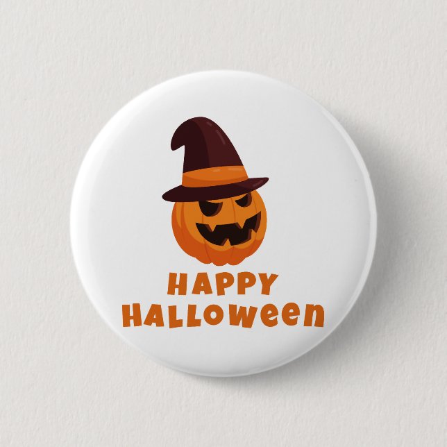 happy Halloween 6 Cm Round Badge (Front)