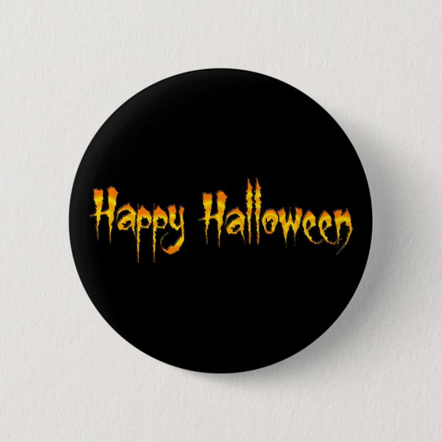 Happy Halloween 6 Cm Round Badge (Front)
