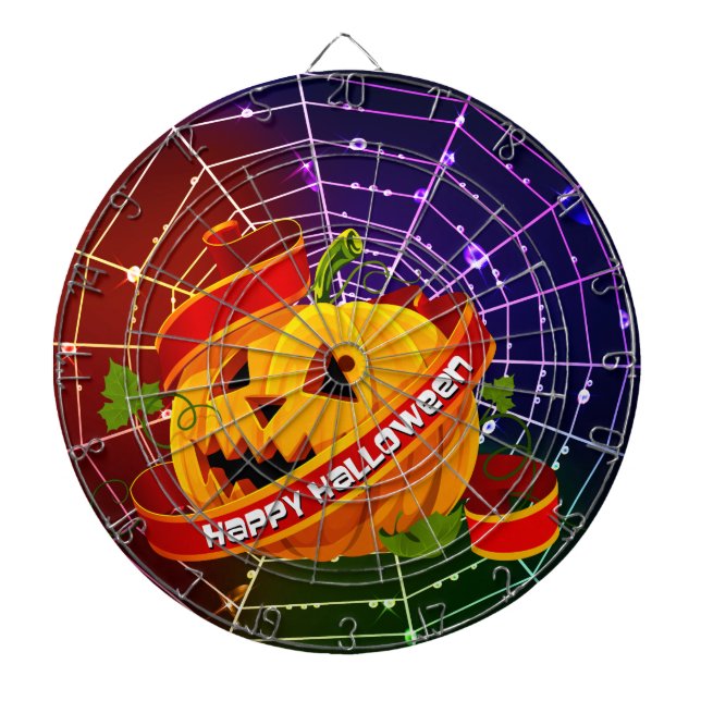 Happy Halloween 6A Dart Board (Front)
