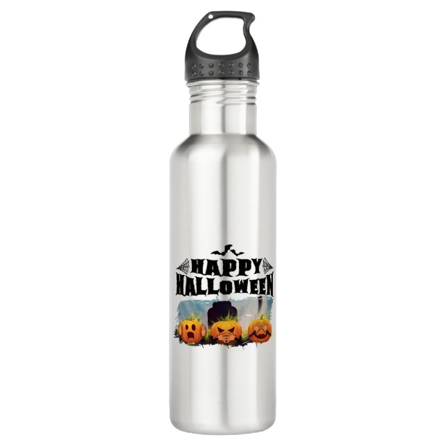 Happy Halloween                                    710 Ml Water Bottle (Front)