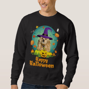 Happy Halloween American Cocker Spaniel Dog Pumpki Sweatshirt