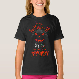 Happy Halloween And Yes It's My 3rd Birthday  T-Shirt
