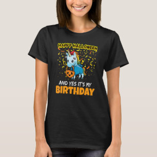 Happy Halloween And Yes It's My Birthday B Day Tri T-Shirt