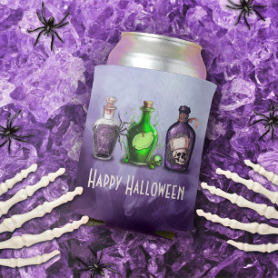 Happy Halloween Apothecary Jar Can Cooler