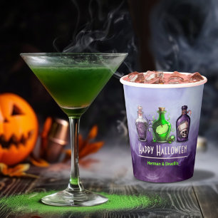 Happy Halloween Apothecary Jar Paper Cups