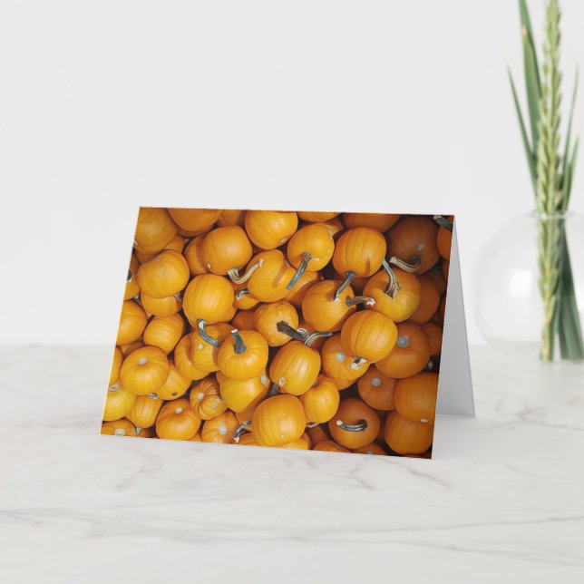 Happy Halloween Autumn Blessings Pumpkins Card (Front)