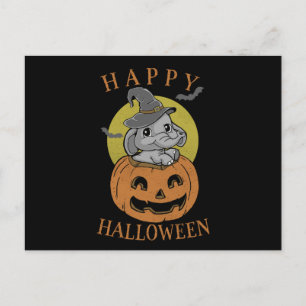 Happy Halloween Baby Elephant Postcard