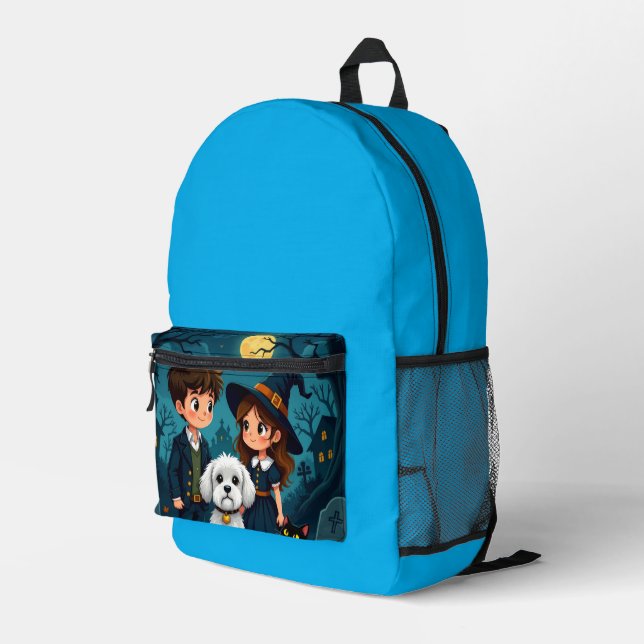 happy halloween backpack (Back Corner Right)