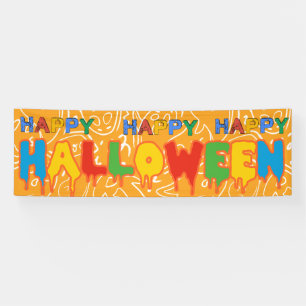 Happy Halloween Banner Custom Party Decorations