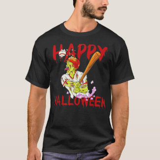 Happy Halloween Baseball Zombie Costume baseball g T-Shirt