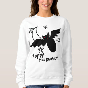 Happy Halloween Bat and Moon Sweatshirt