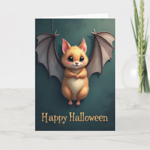 Happy Halloween Bat Friend Card