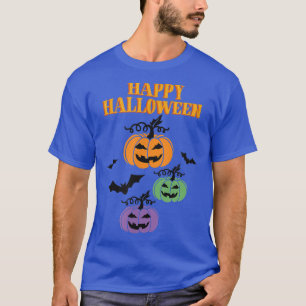 Happy Halloween Bat Jack o Lantern Pumpkin T-Shirt