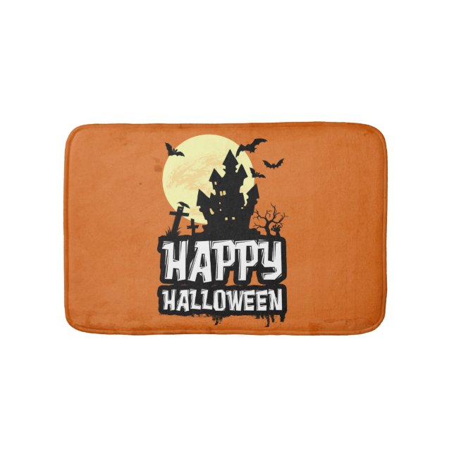 Happy Halloween Bath Mat (Front)