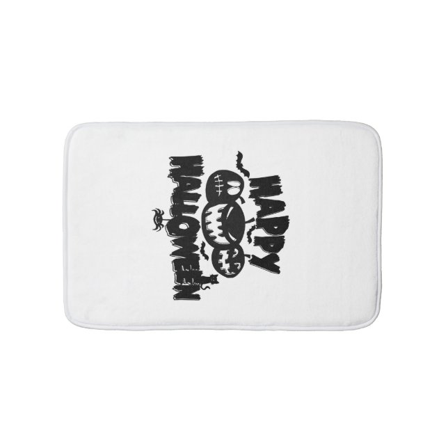 Happy Halloween Bath Mat (Front)