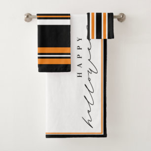 Happy Halloween Bathroom Towel Set